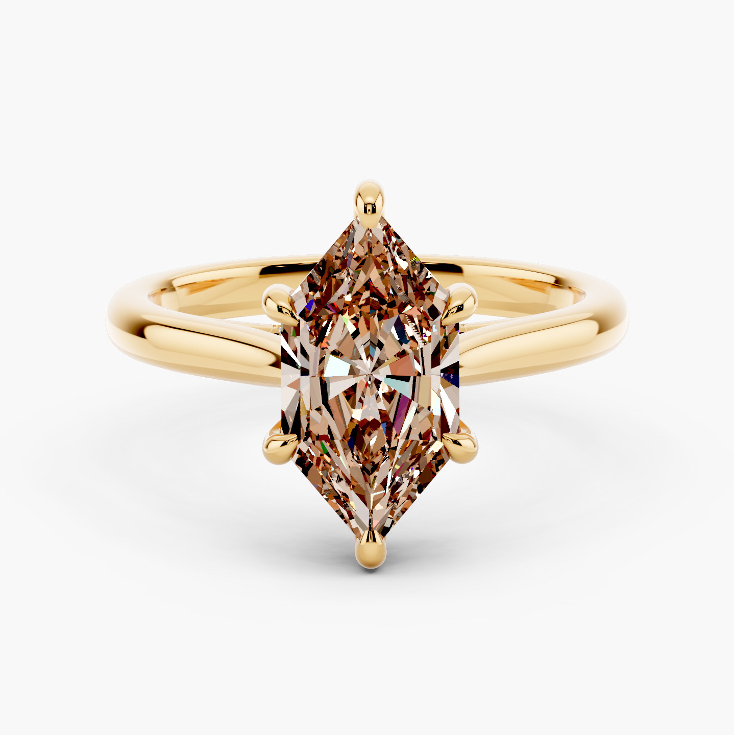 14k Yellow Gold / Dutch Marquise