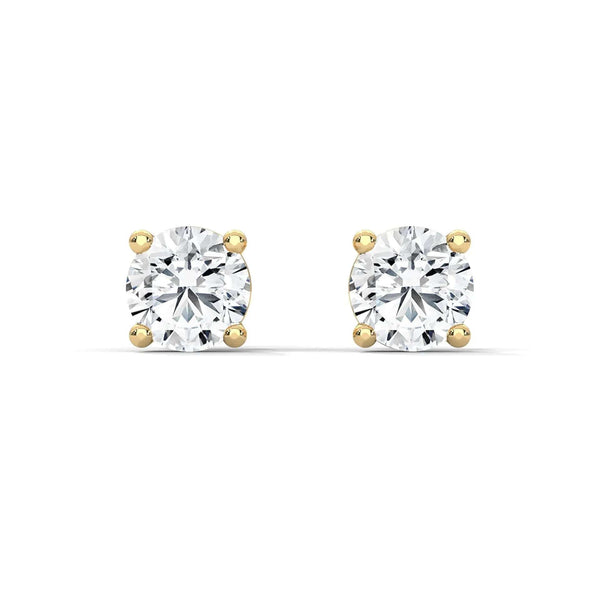Round 4-Prong Lab-Grown Diamond Stud Earrings
