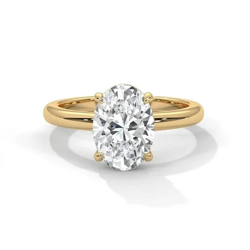 14k Yellow Gold / Oval