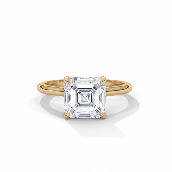 Elysian Tulip Setting Solitaire Style Engagement Ring
