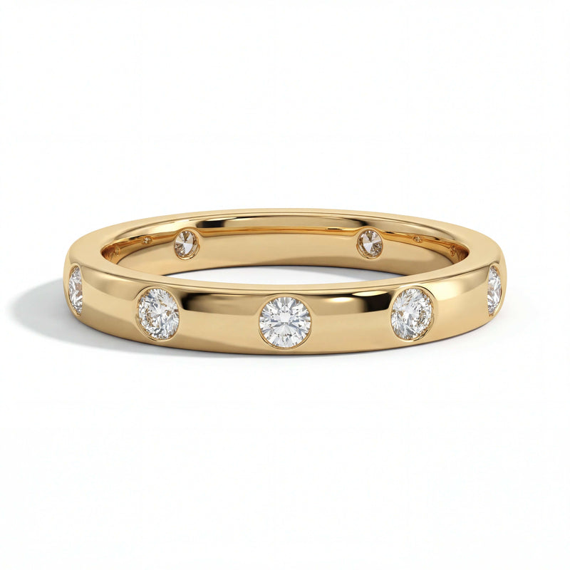 Solara Burned Diamond Eternity Band