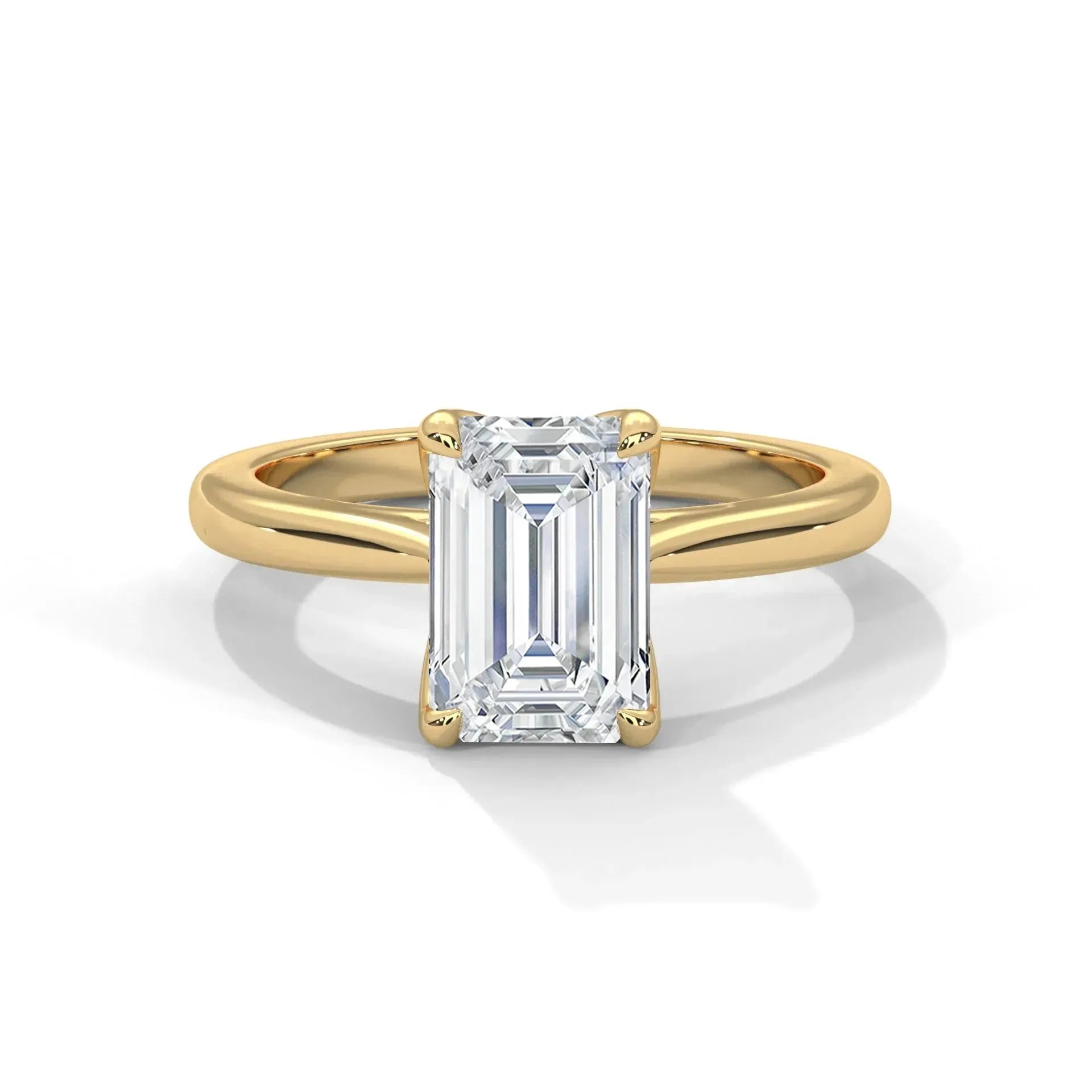 14k Yellow Gold / Emerald
