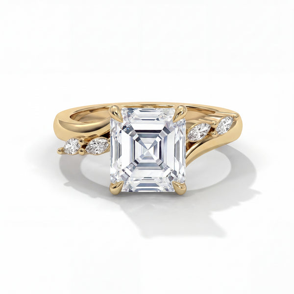 Sarina Twist Hidden Halo Setting