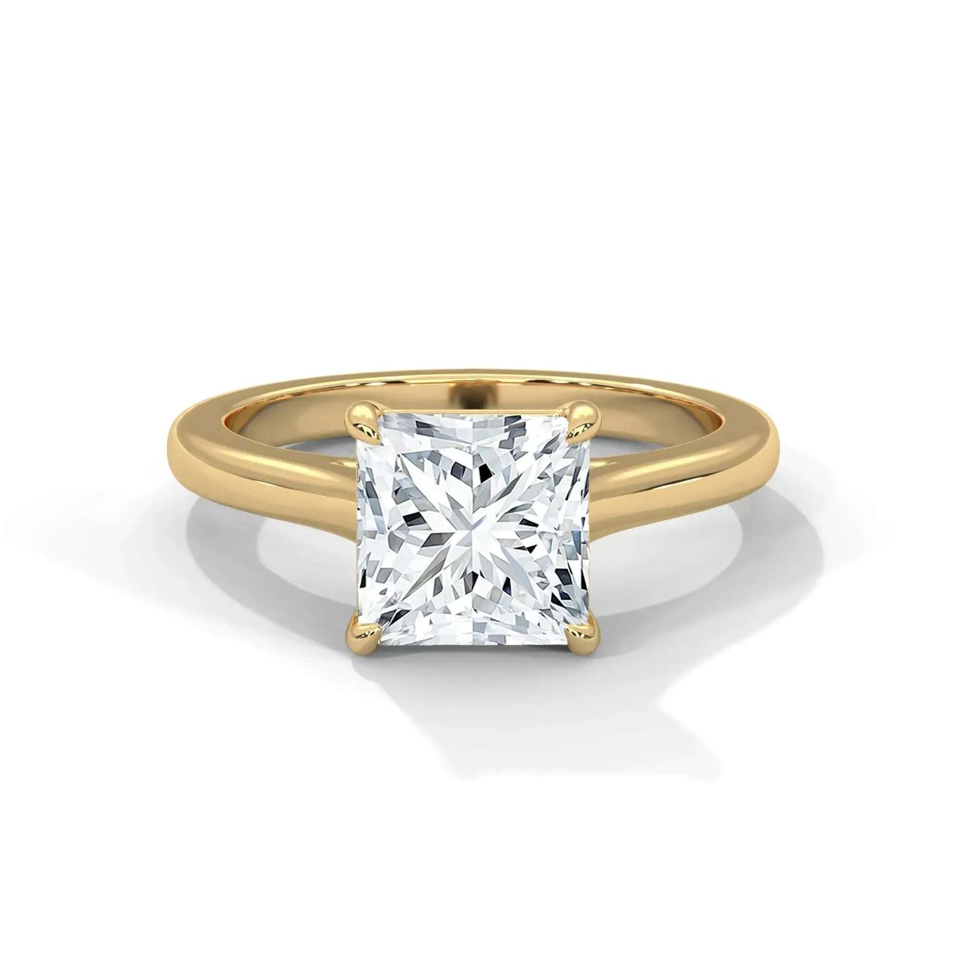 14k Yellow Gold / Princess