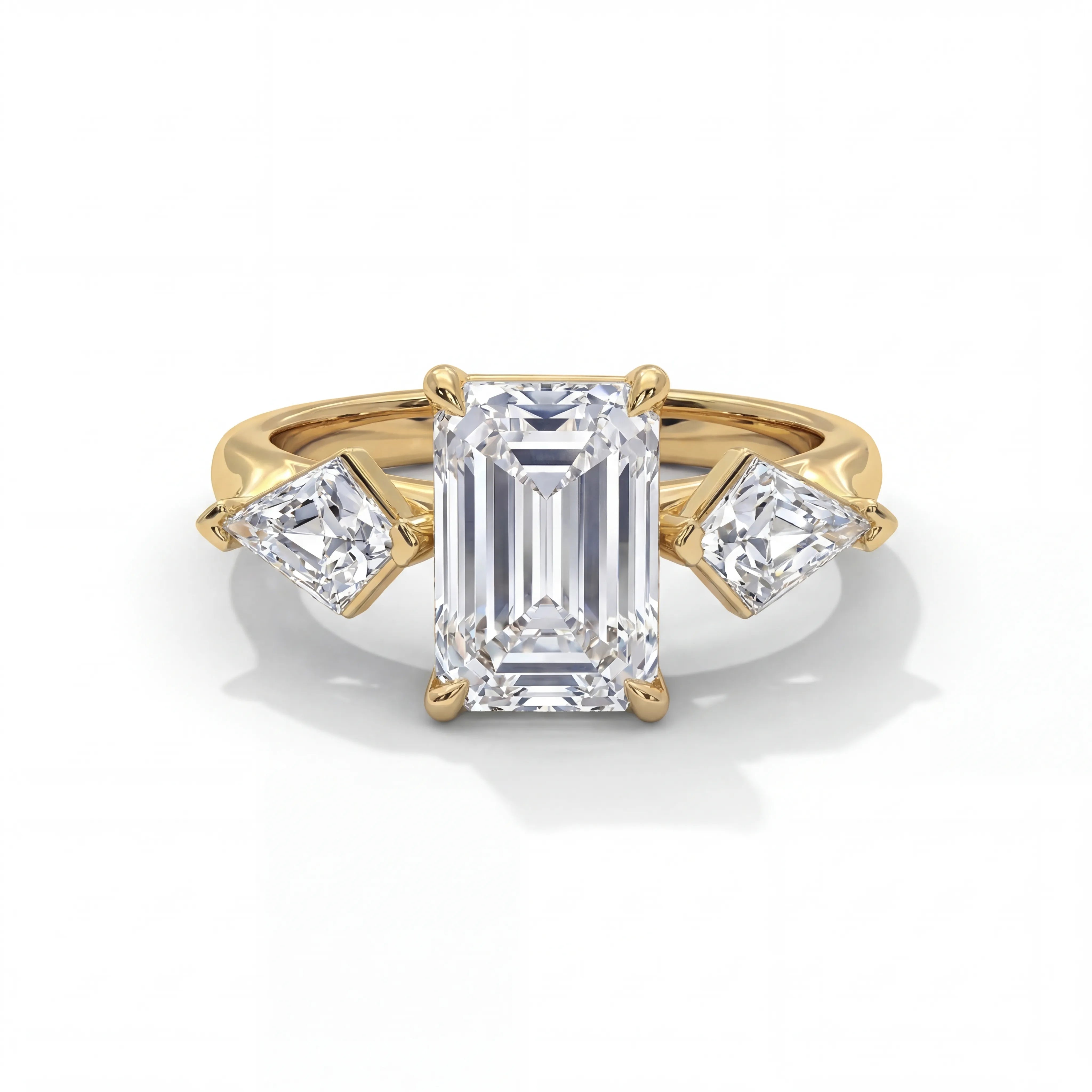 14k Yellow Gold / Emerald