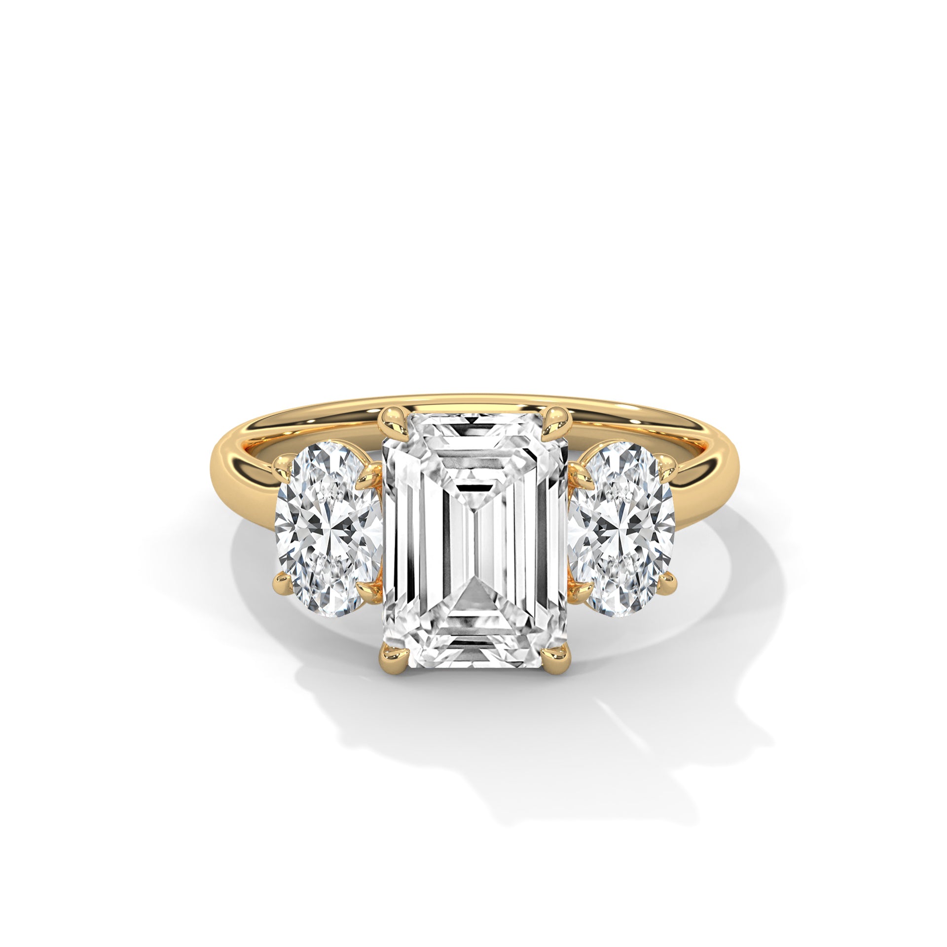 14k Yellow Gold / Emerald