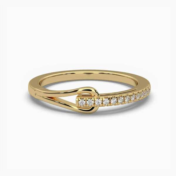 Knot Round Lab Grown Diamond Fashion Ring