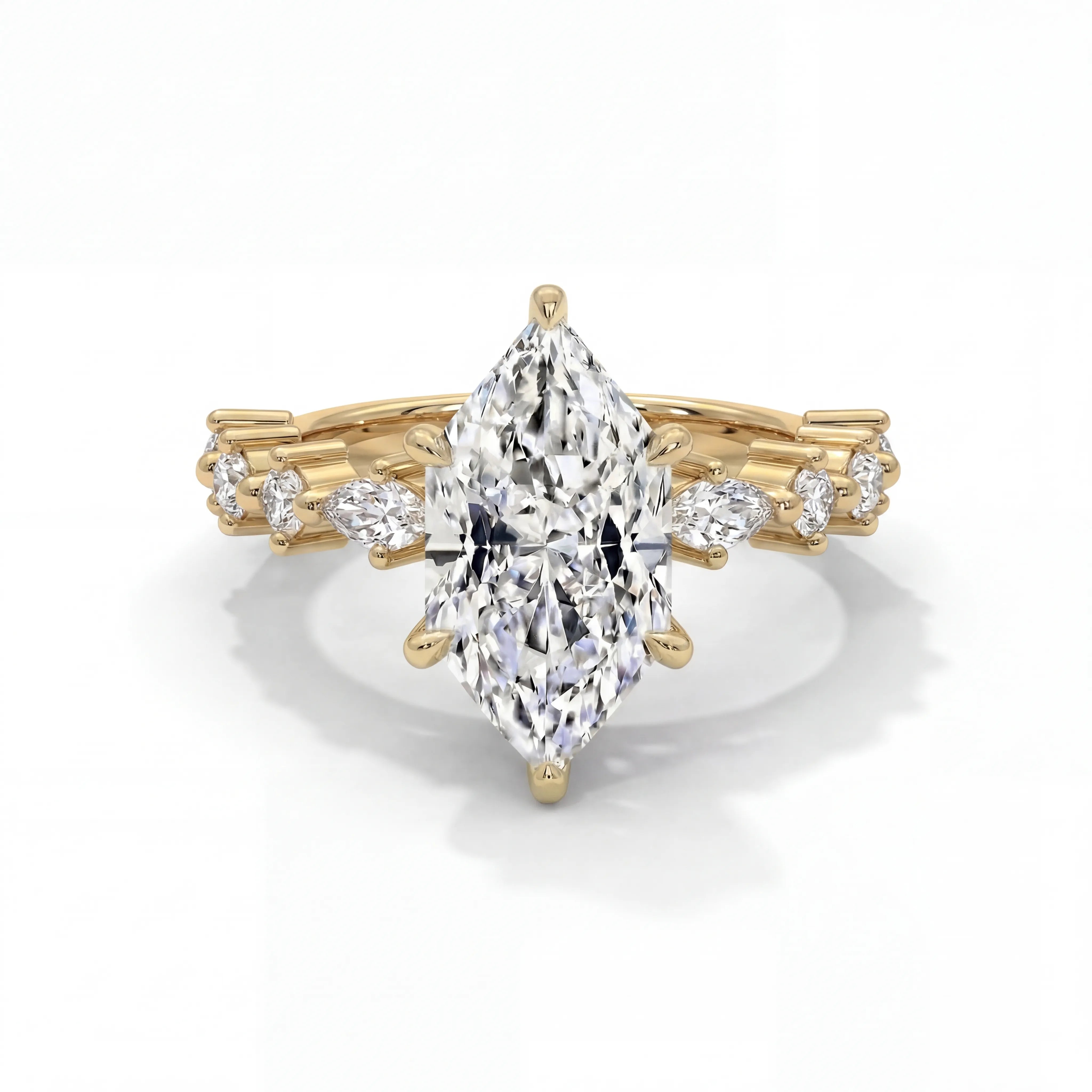 14k Yellow Gold / Oval