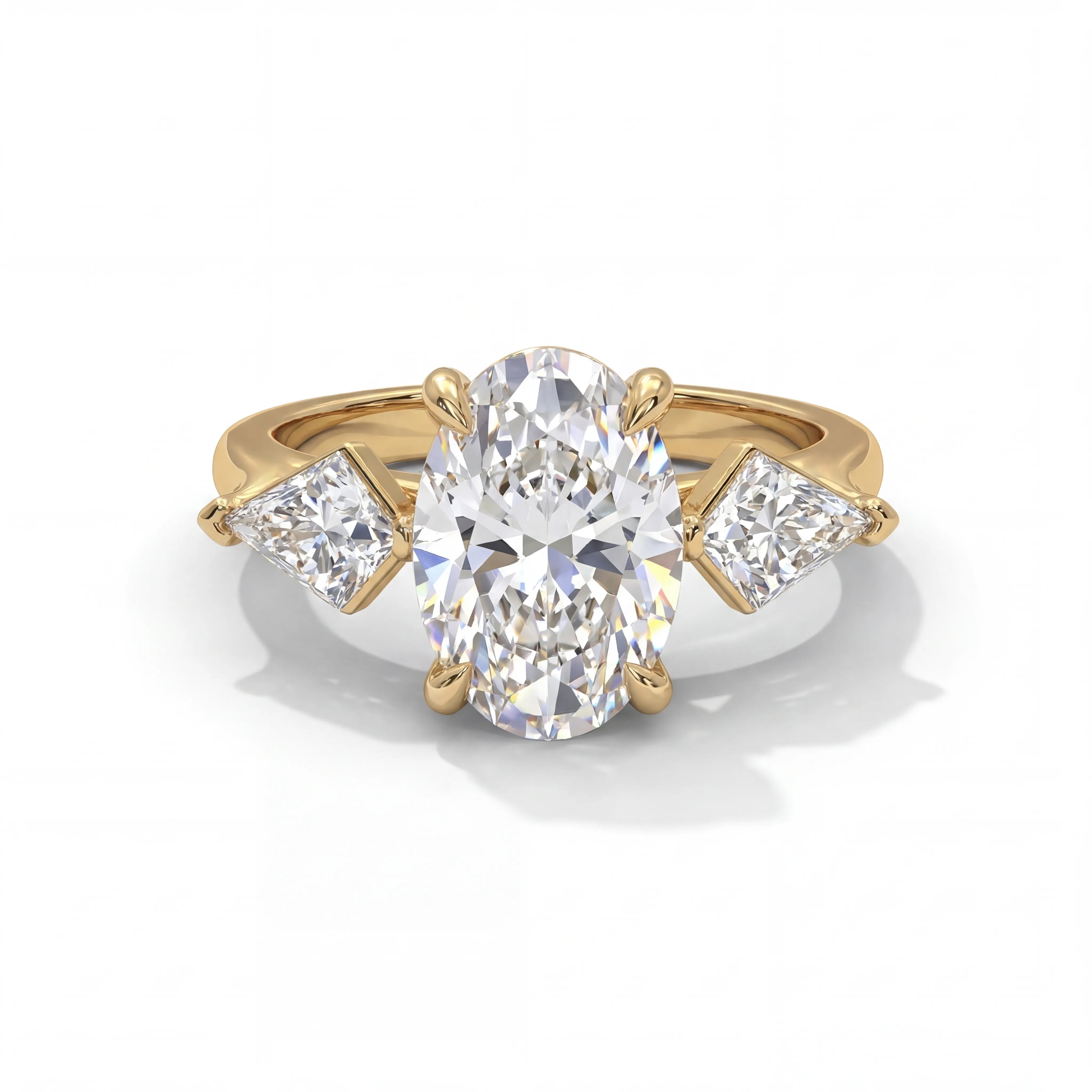 14k Yellow Gold / Oval