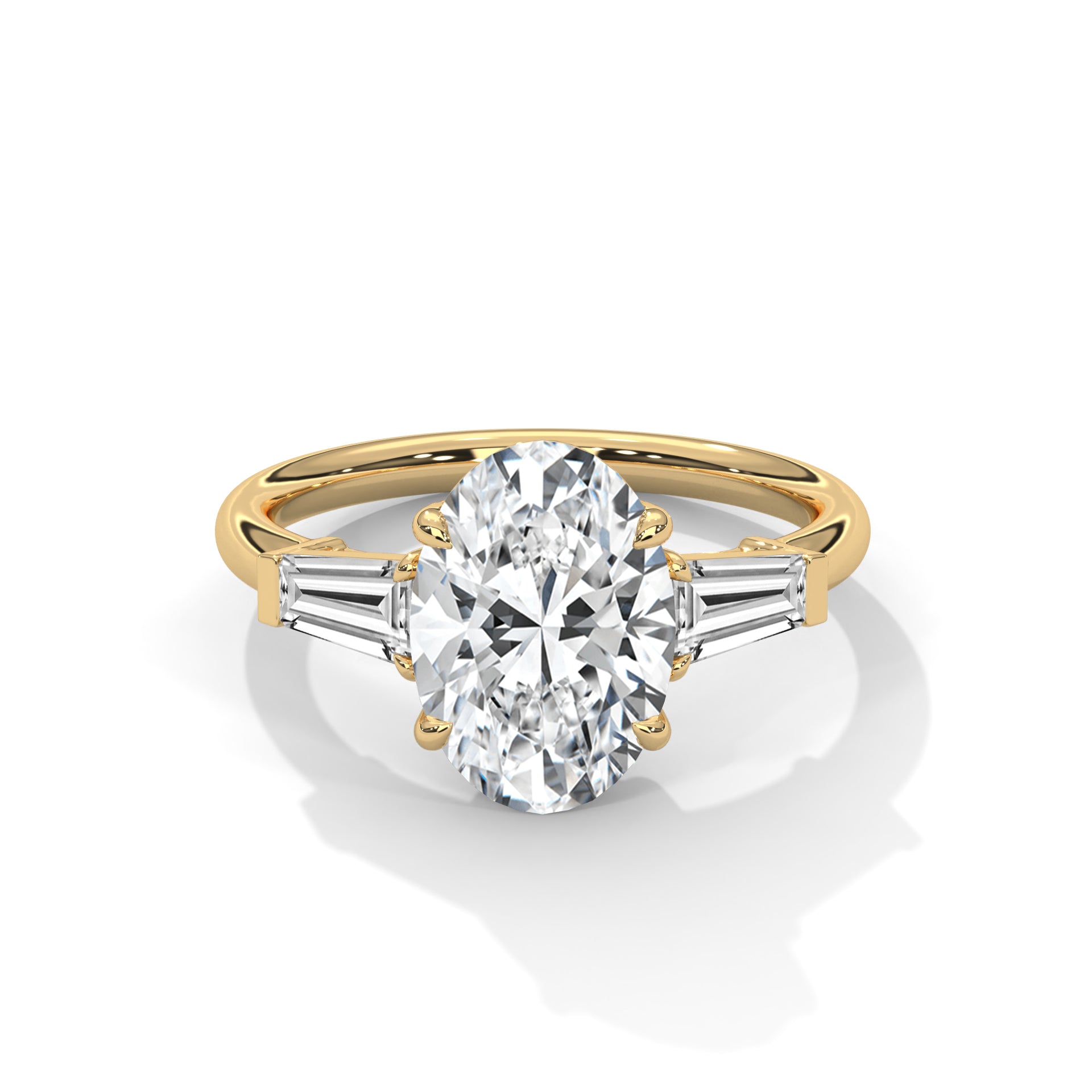 14k Yellow Gold / Emerald