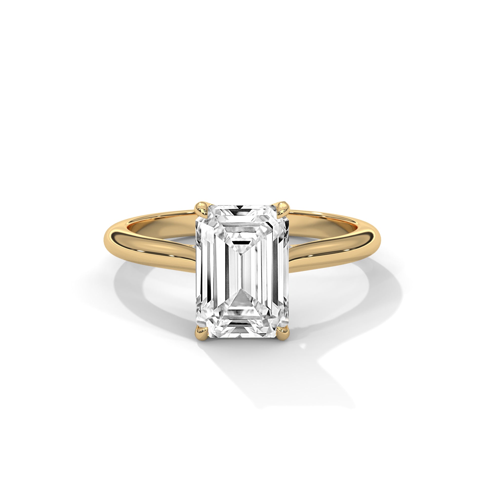 14k Yellow Gold / Emerald