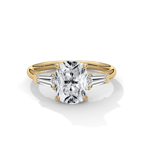 Three Stone Tapered Baguette Diamond Setting