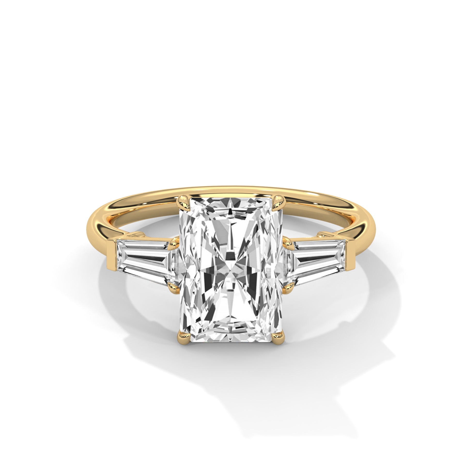 14k Yellow Gold / Radiant