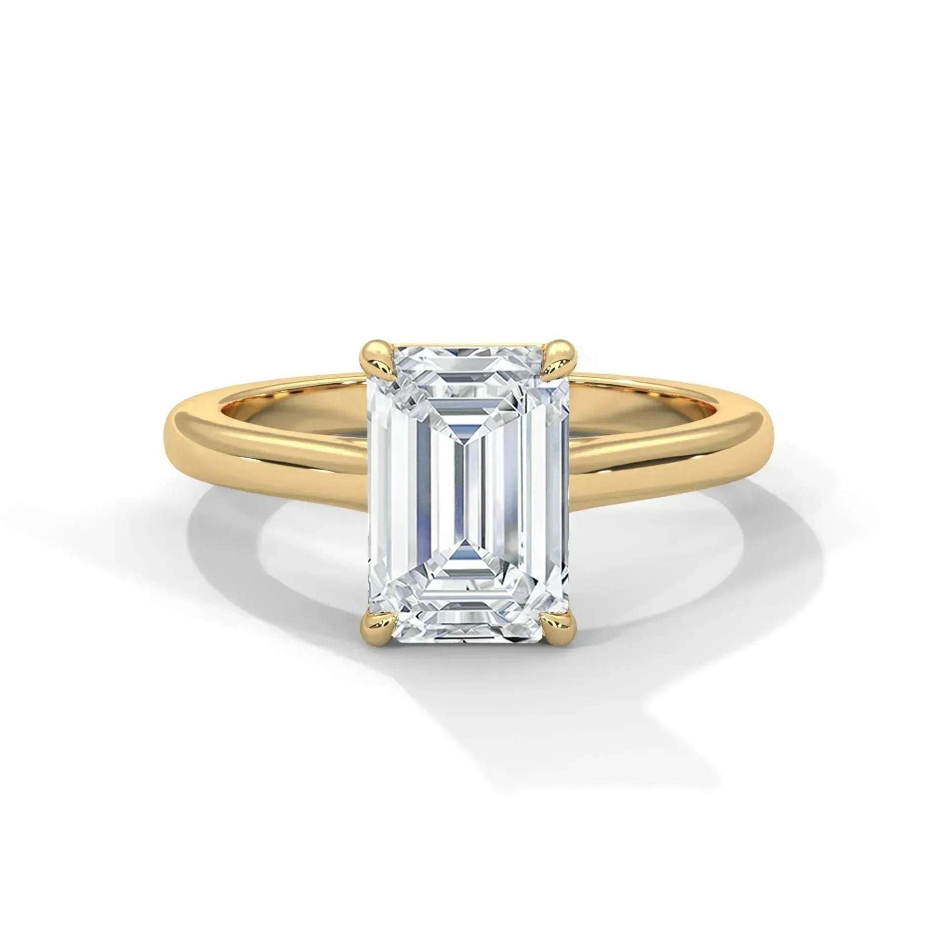 14k Yellow Gold / Round