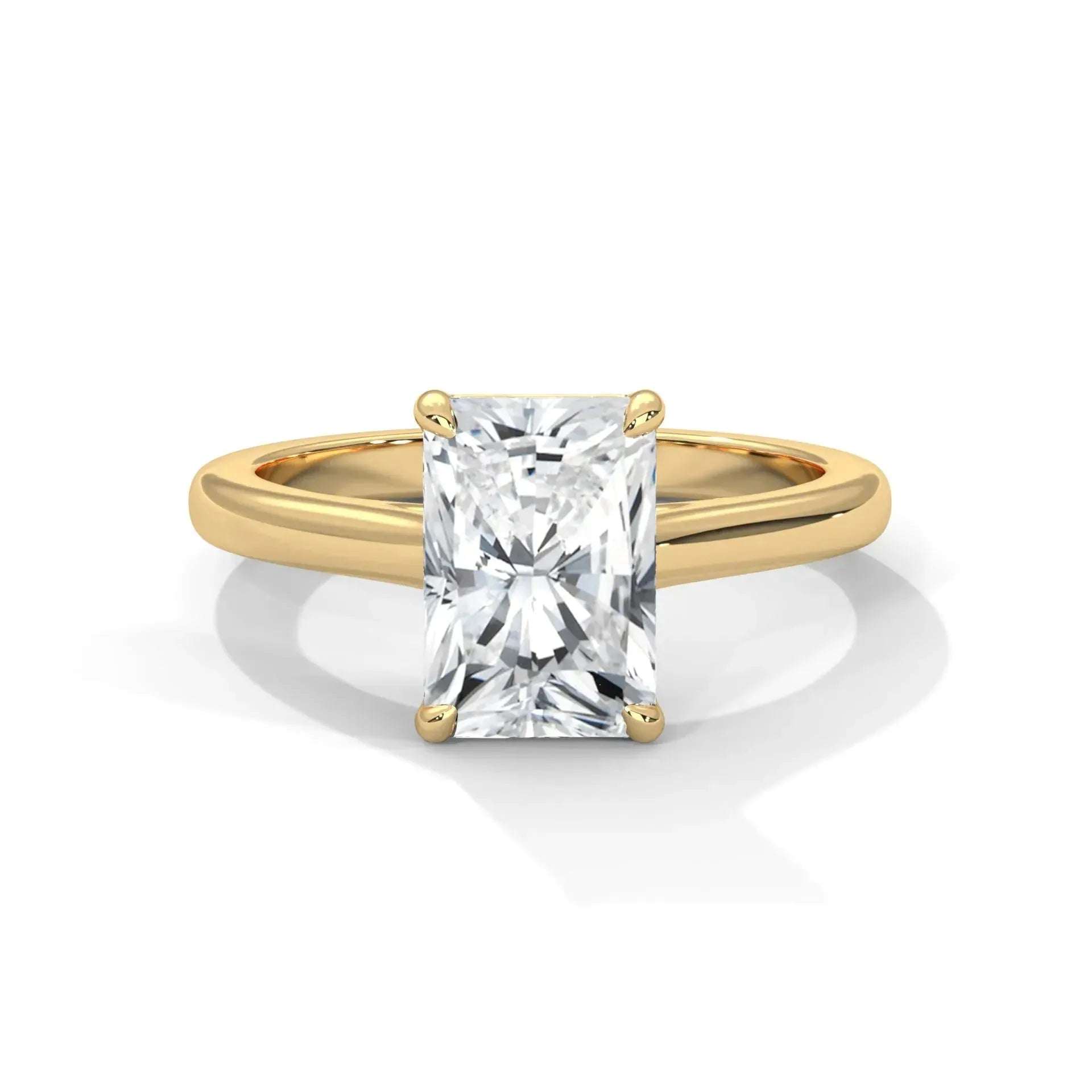 14k Yellow Gold / Radiant
