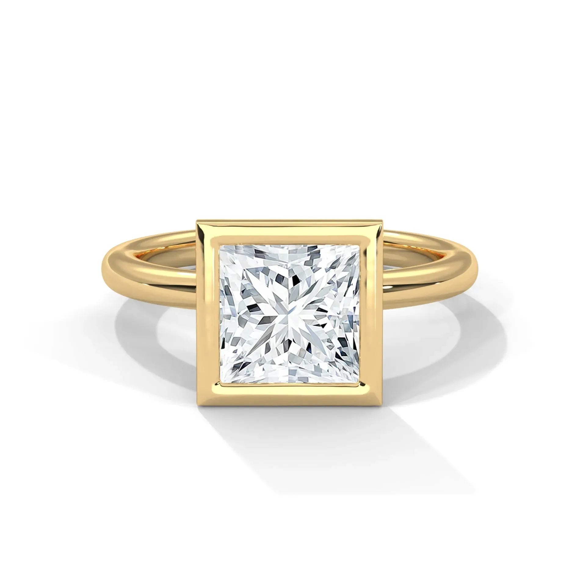 14k Yellow Gold / Princess