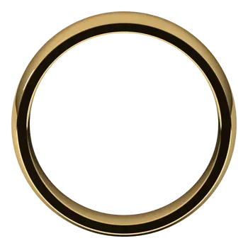 A golden ring with an inner black circle, set against a black background. The ring's smooth, shiny surface gives a feeling of elegance and simplicity.