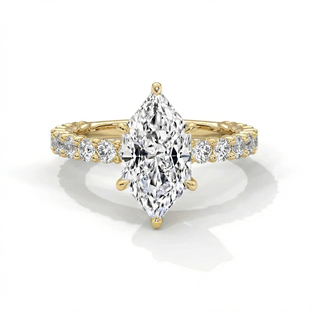 Bubble Setting Lab Grown Diamond Ring