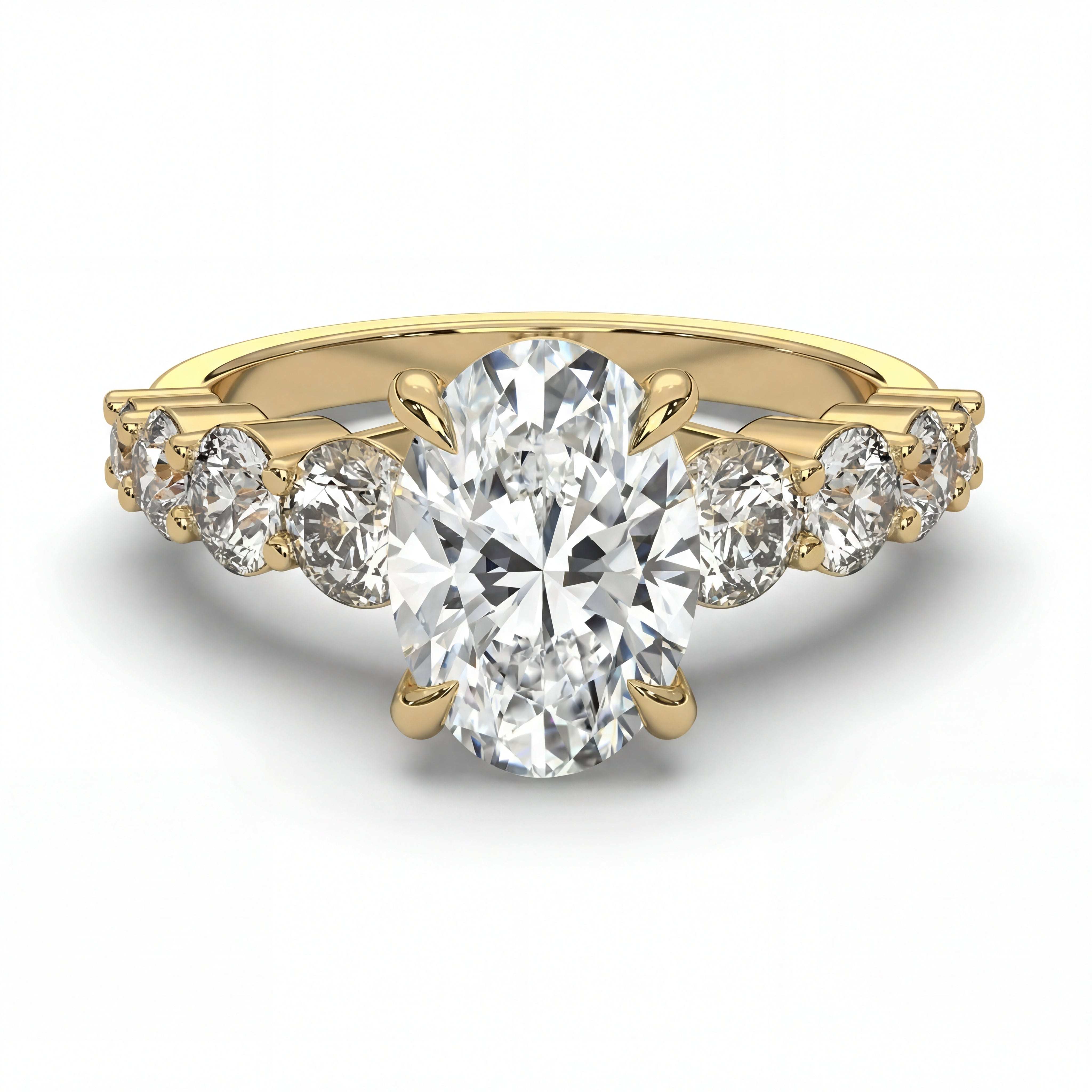 14k Yellow Gold / Round