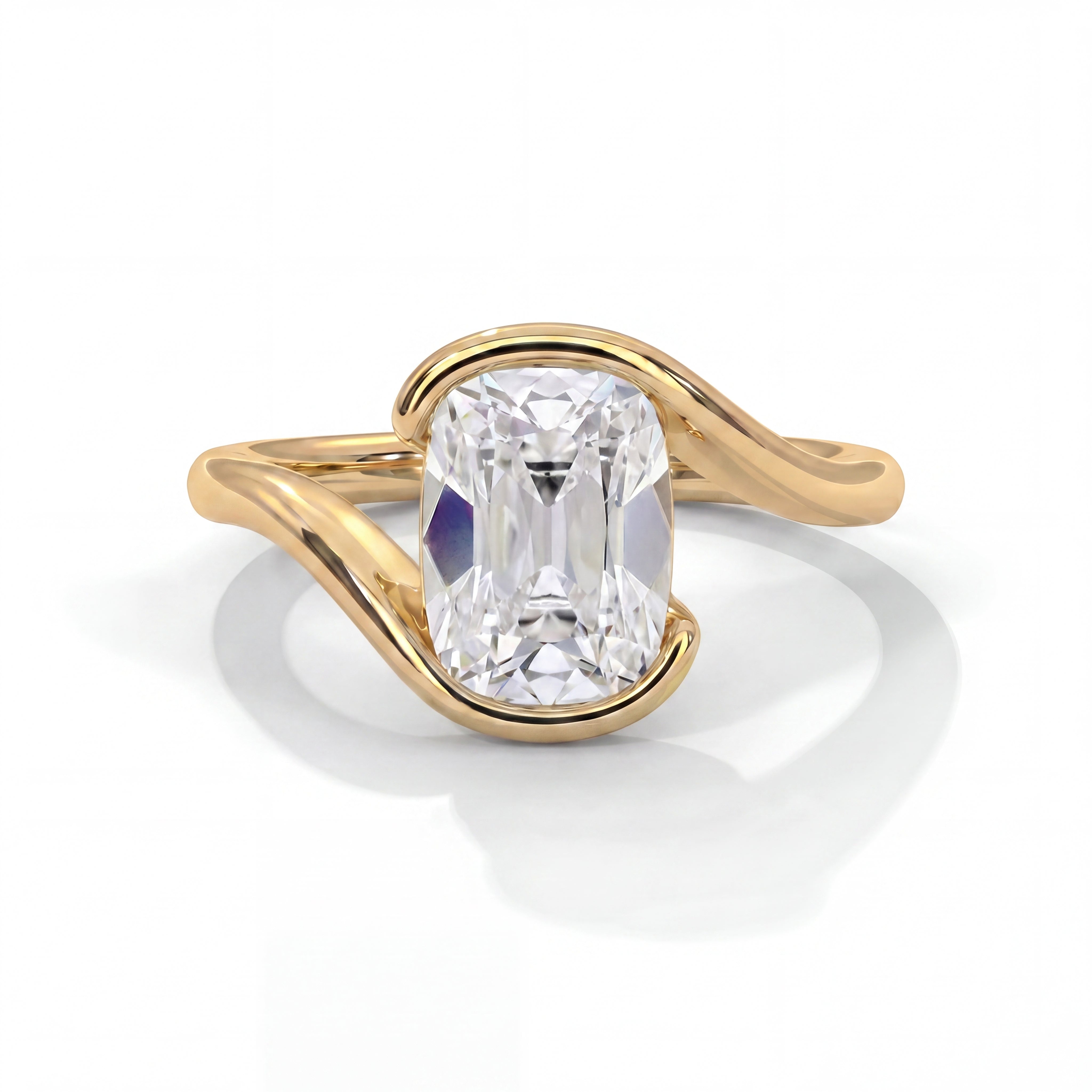 14k Yellow Gold / Antique Cuts