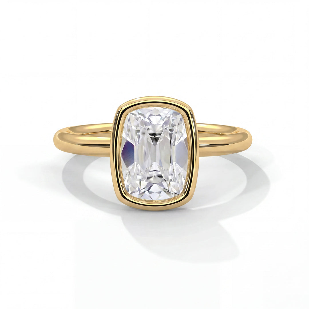 Elysia Setting Antique Cuts Yellow Gold