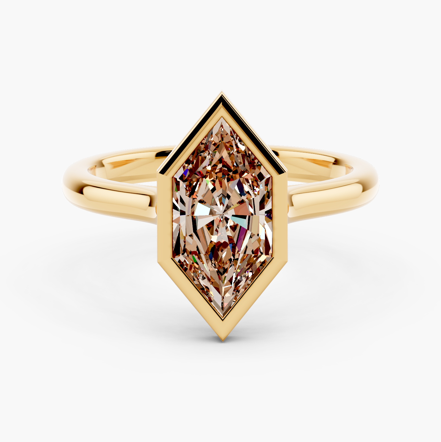 14k Yellow Gold / Dutch Marquise