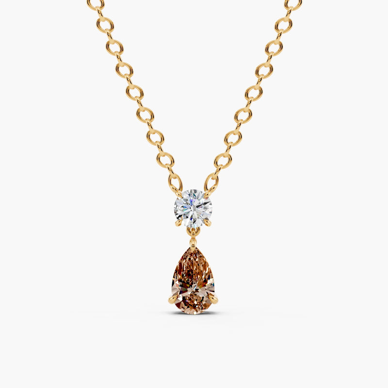 Bloom Two-Stone Lab-Grown Diamond Necklace