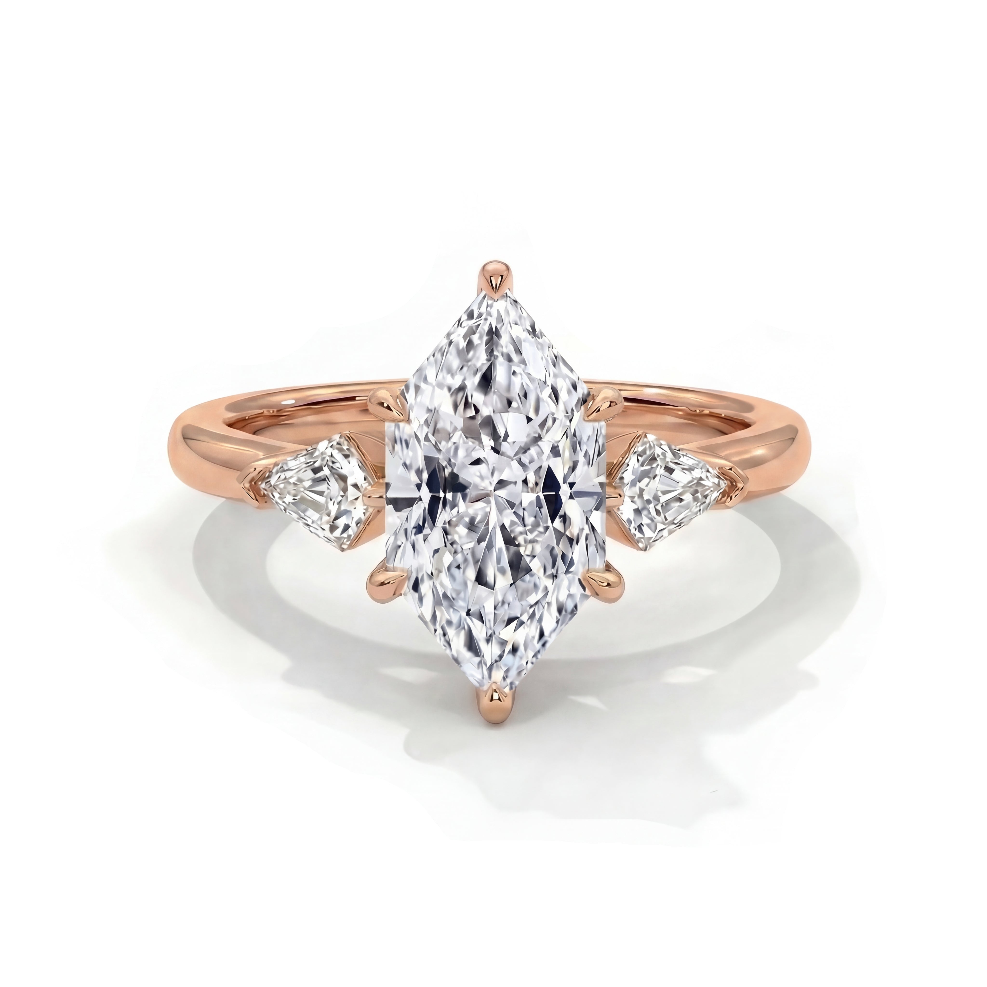 14k Yellow Gold / Dutch Marquise