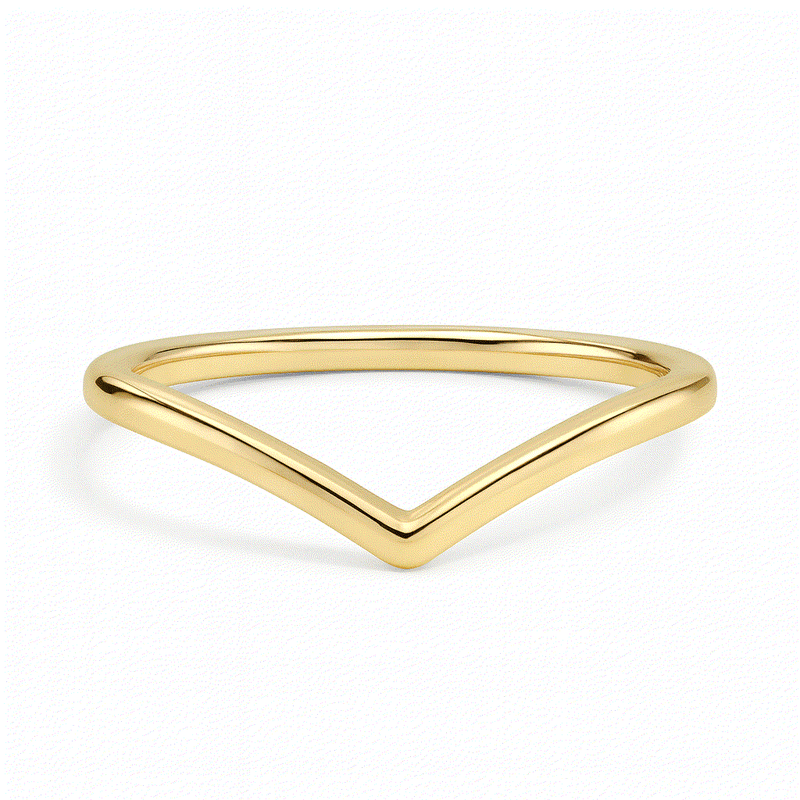 Chevron Wedding Band