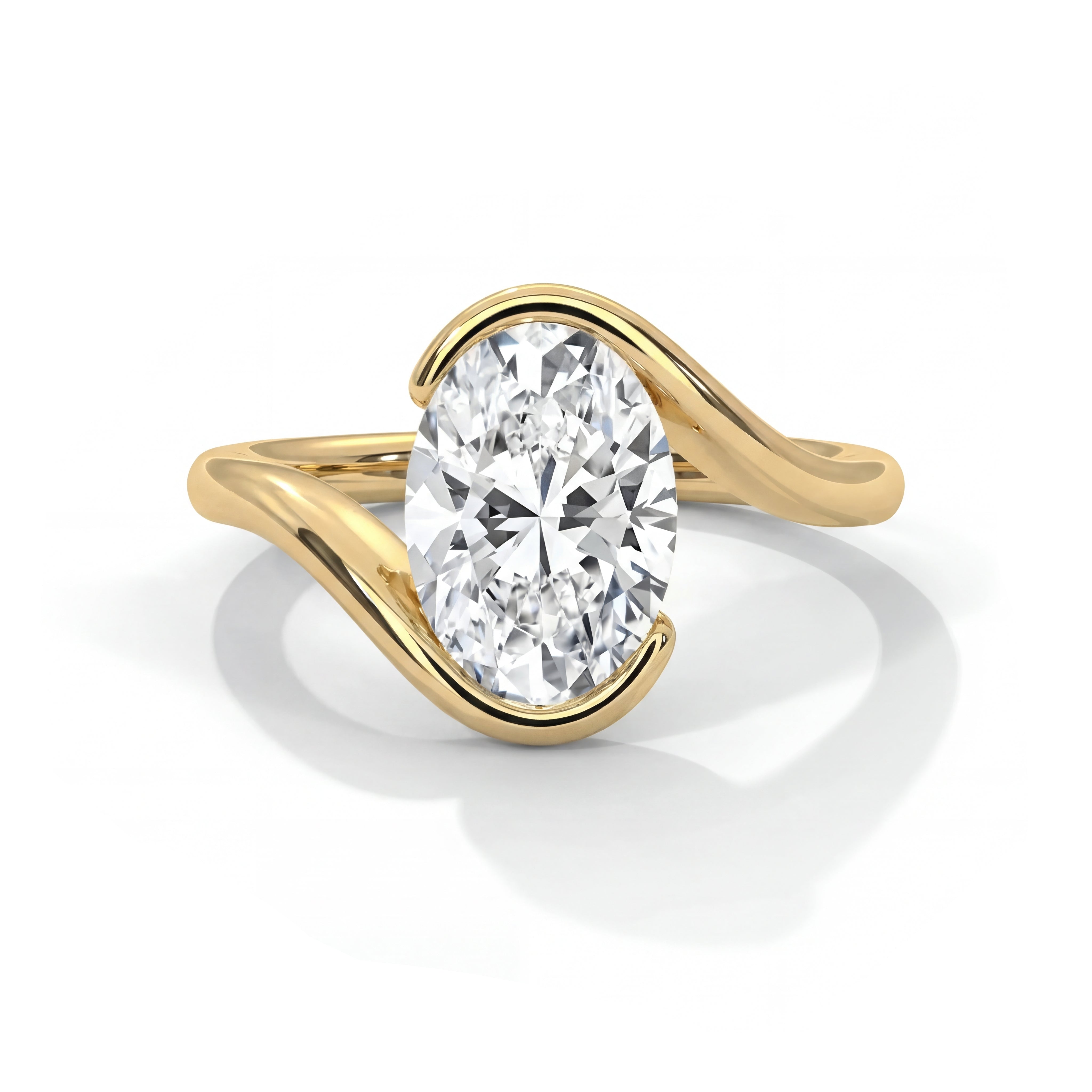 14k Yellow Gold / Oval