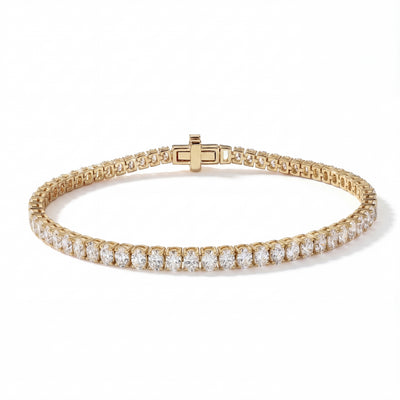 Oval Diamond Tennis Bracelet - 3ctw