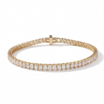Oval Diamond Tennis Bracelet - 5ctw