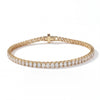Oval 4-Prong Lab-Grown Diamond Tennis Bracelet
