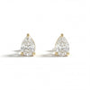 Pear 3-Prong Lab-Grown Diamond Stud Earrings