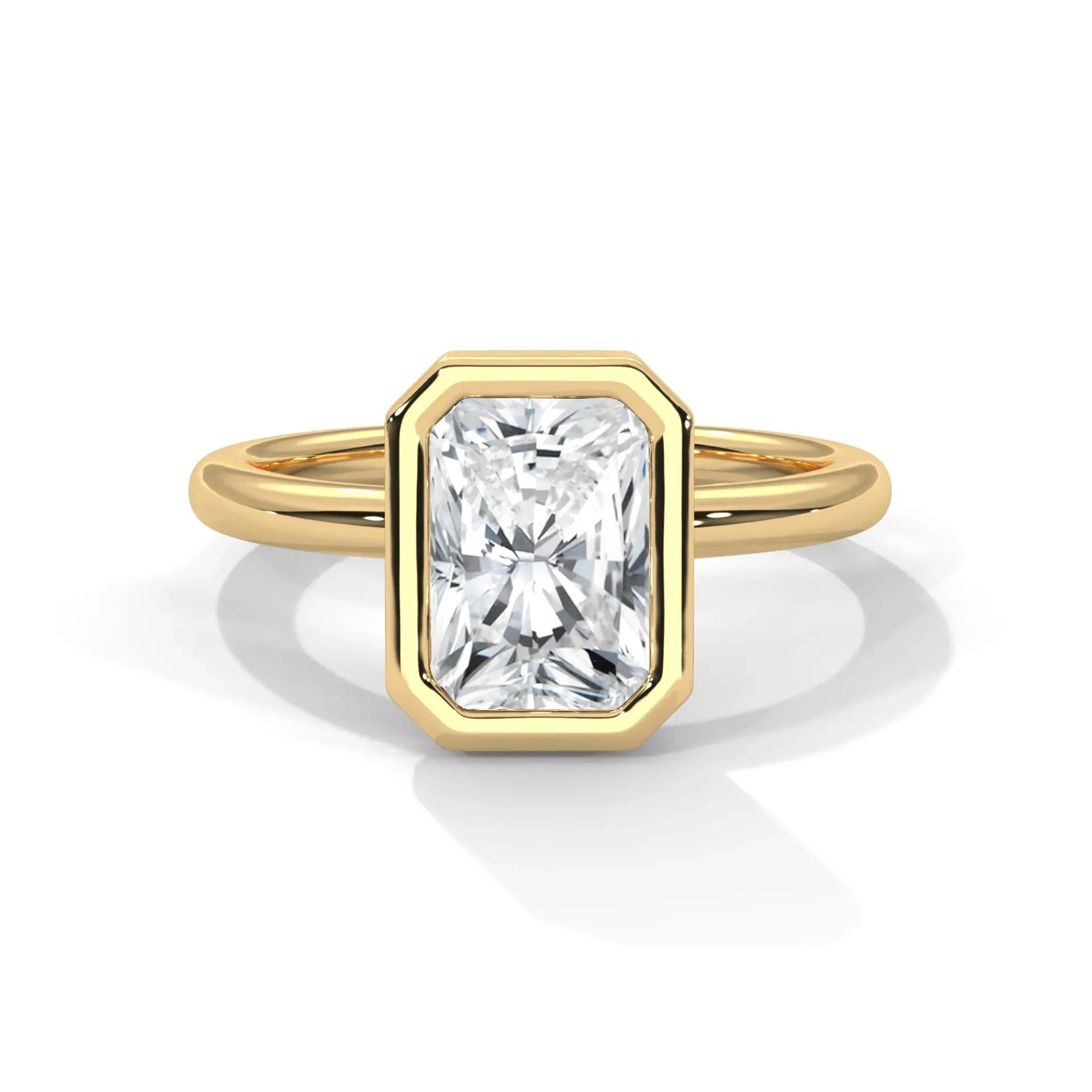 14k Yellow Gold / Radiant