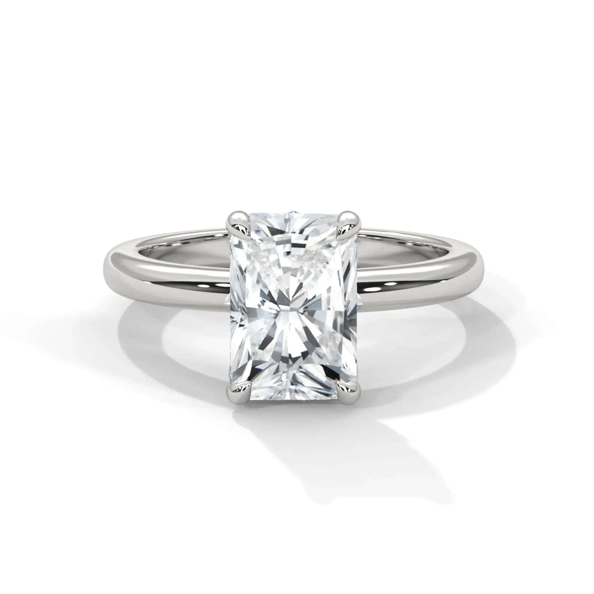 14k White Gold / Radiant