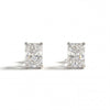 Radiant 4-Prong Lab-Grown Diamond Stud Earrings