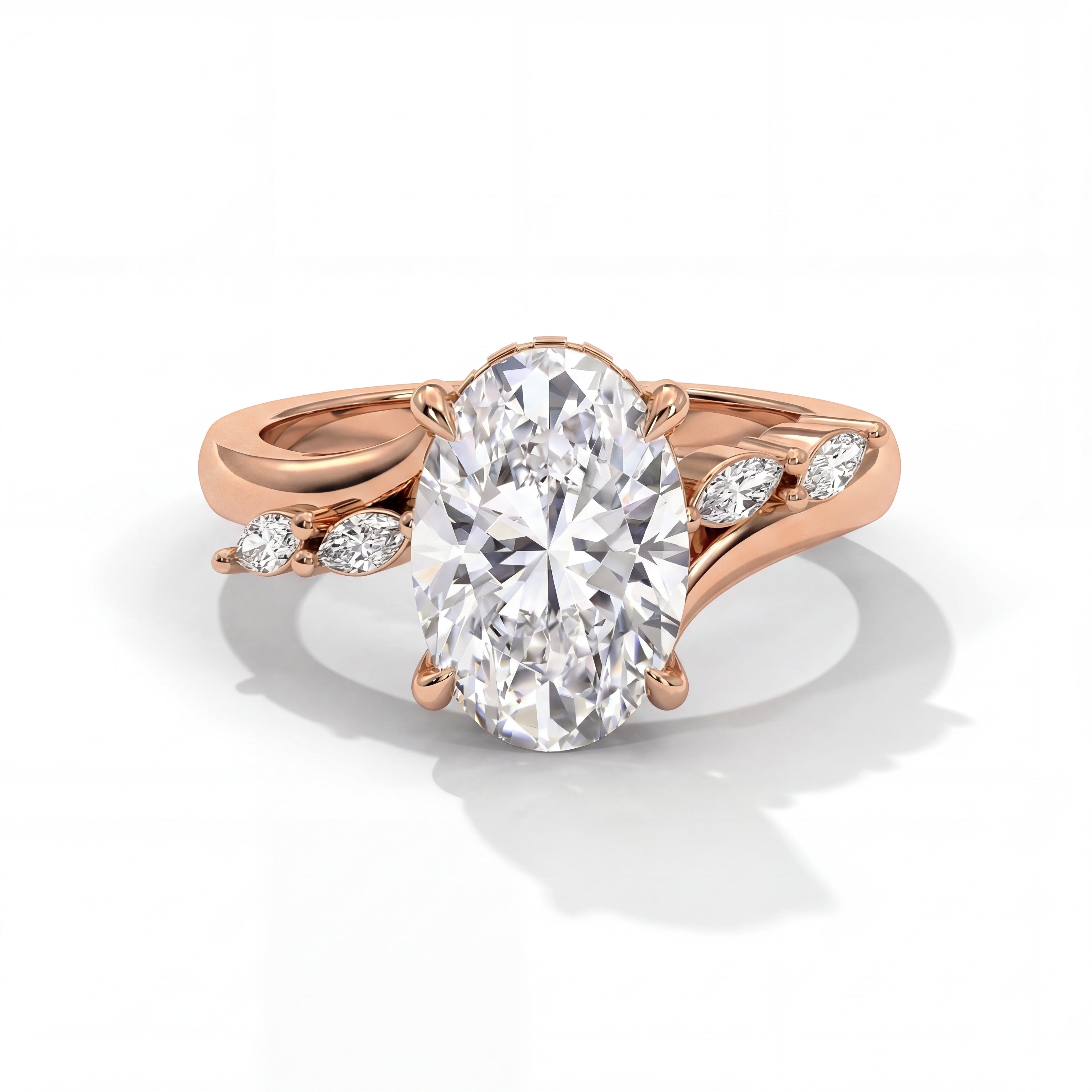 14k Yellow Gold / Oval