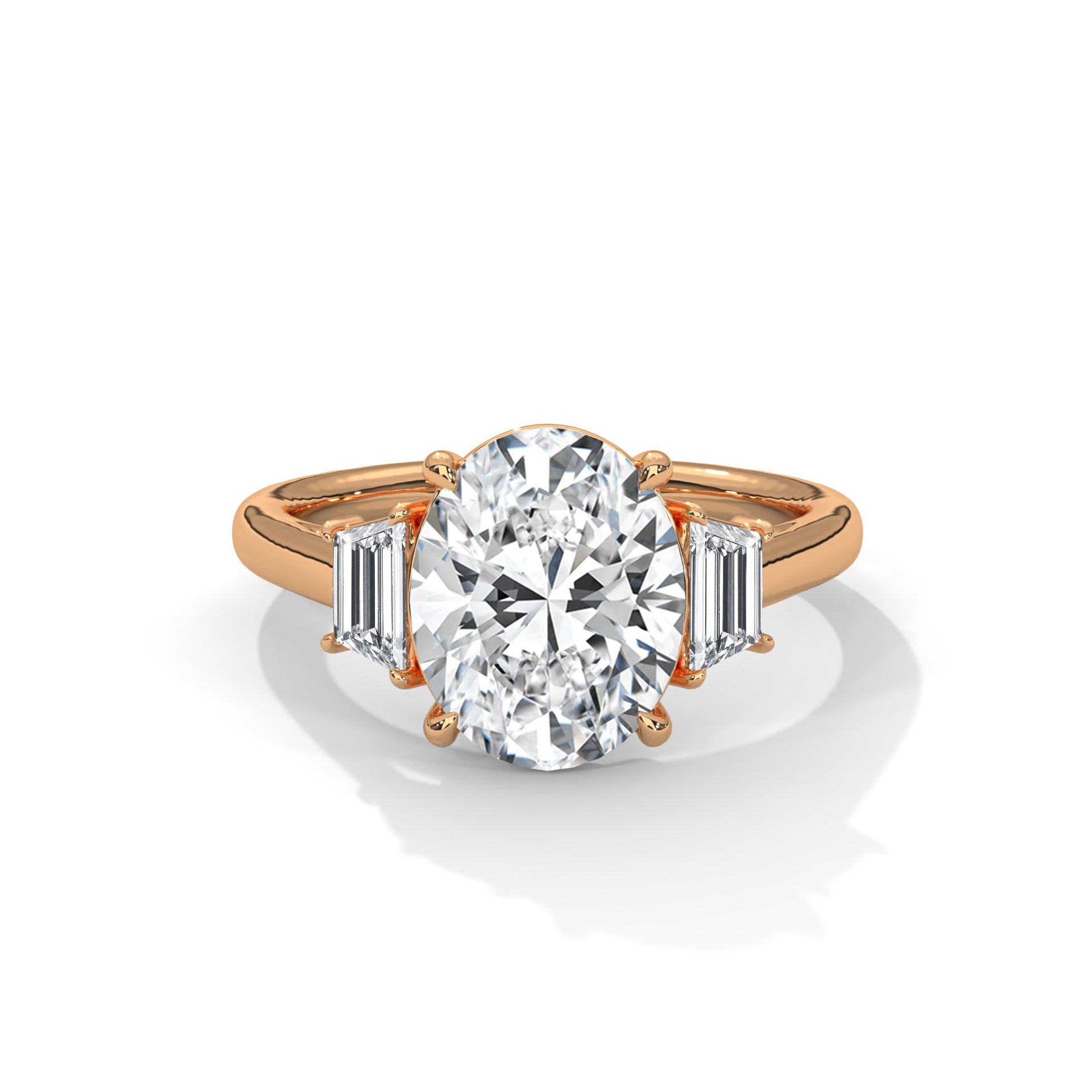 14k Yellow Gold / Oval