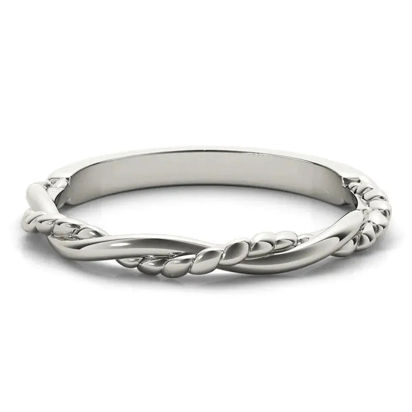 Celia Twisted Shank Wedding Band