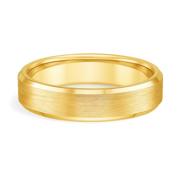 5mm Beveled Edge Wedding Band