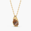 Sloane Champagne Pear Lab-Grown Diamond Pendant Necklace