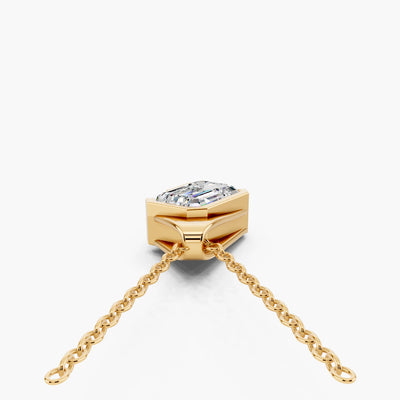 Sloane Emerald Lab-Grown Diamond Pendant Necklace