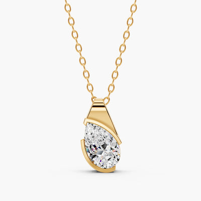 Sloane Pear Lab-Grown Diamond Pendant Necklace