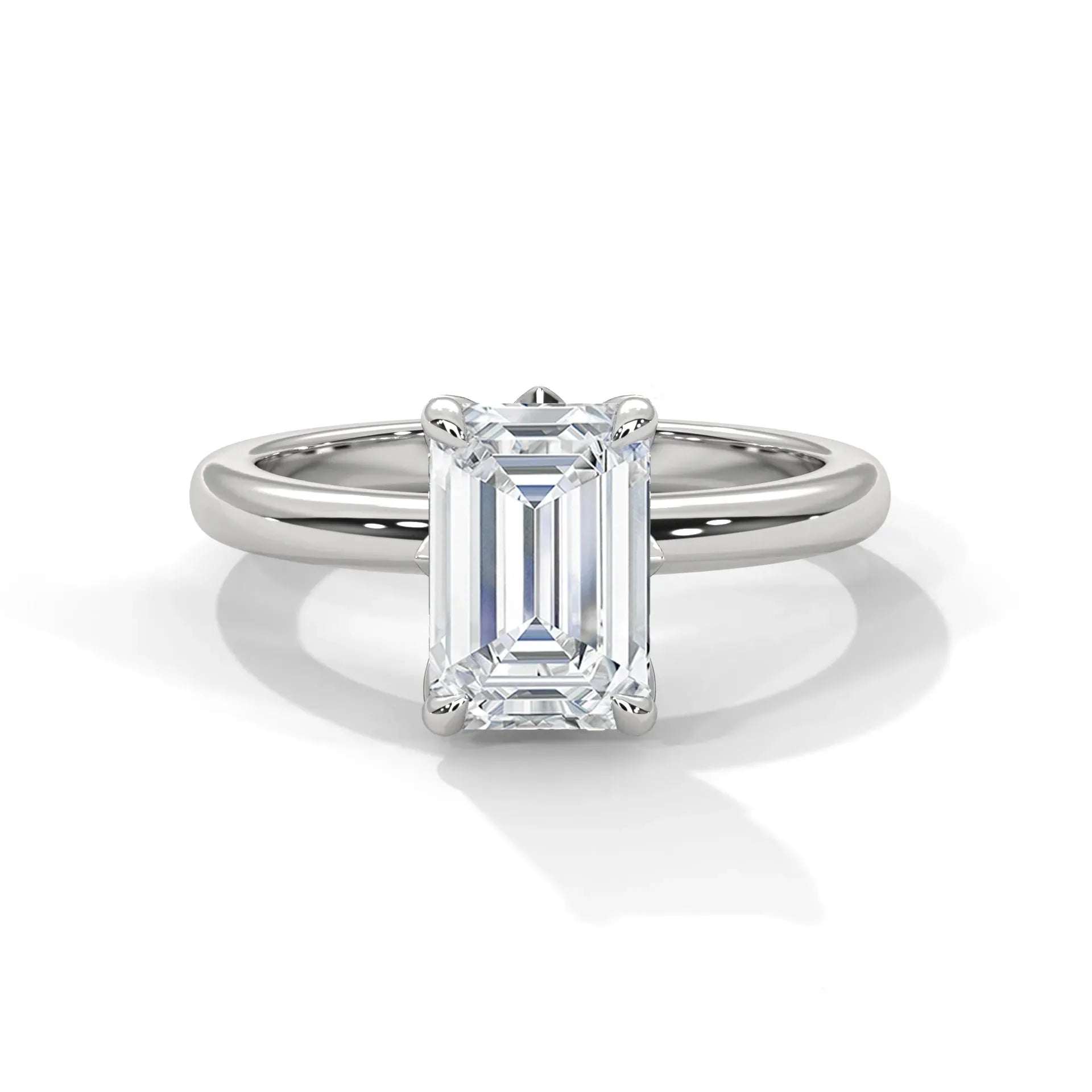 14k White Gold / Emerald