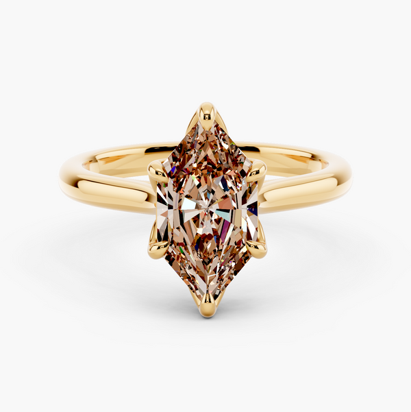 Solstice Tulip Diamond Ring Champagne Setting