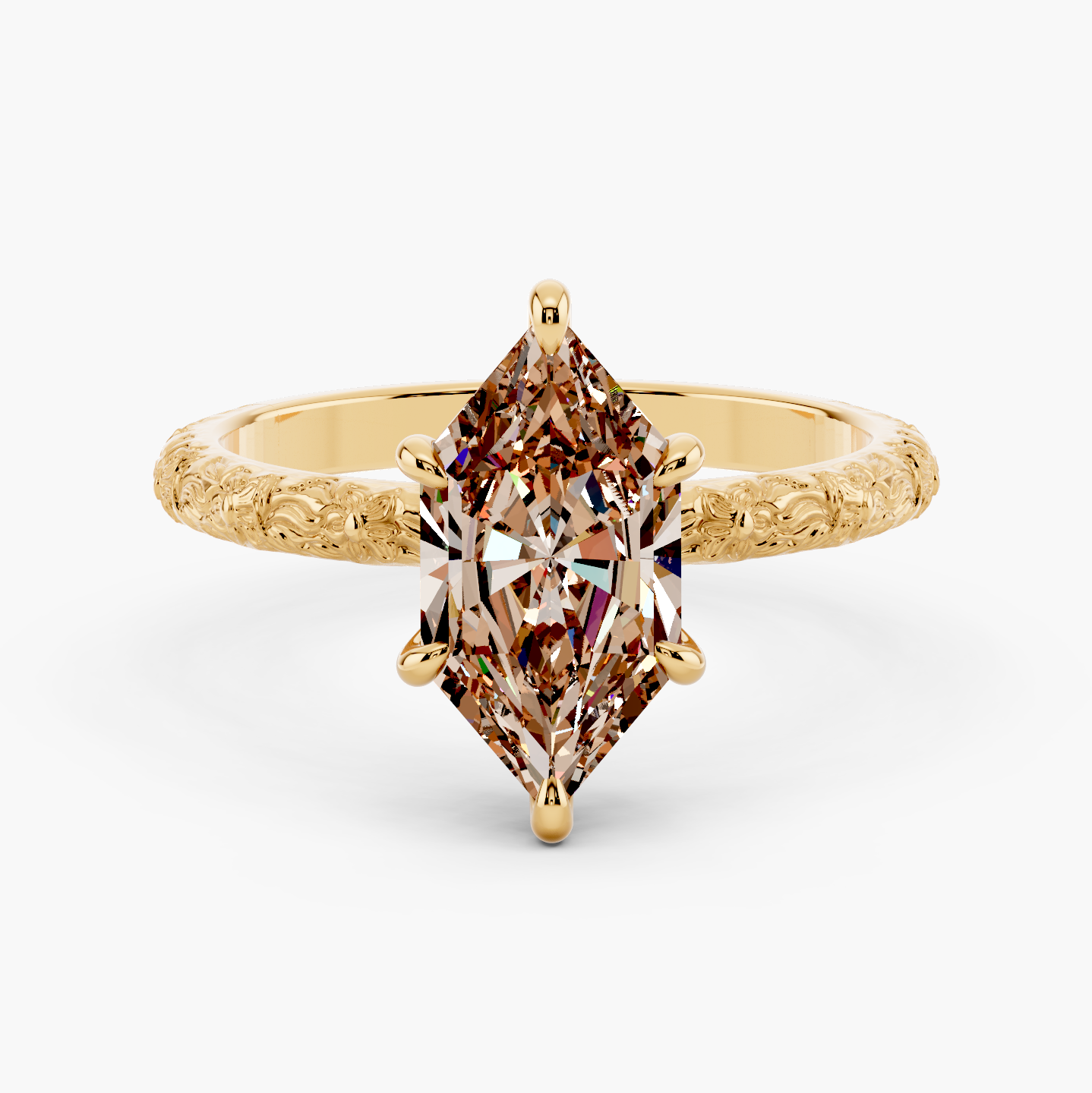 14k Yellow Gold / Dutch Marquise