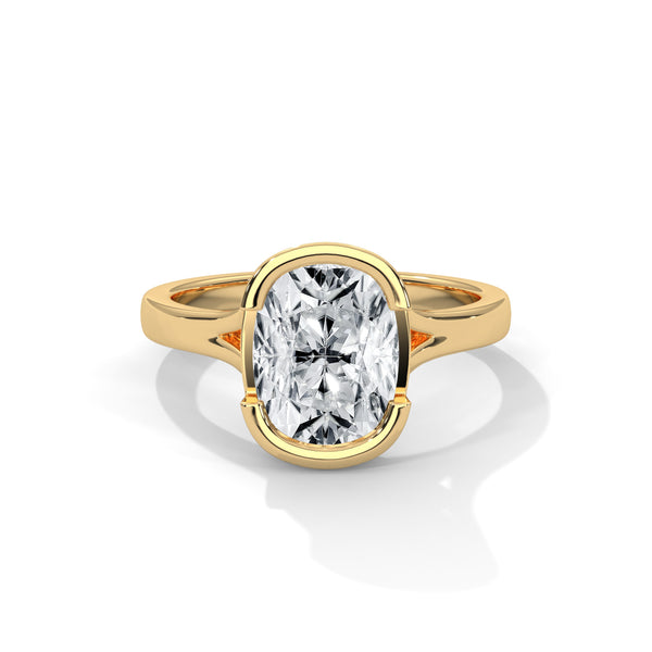 Split Shank Half Bezel Setting