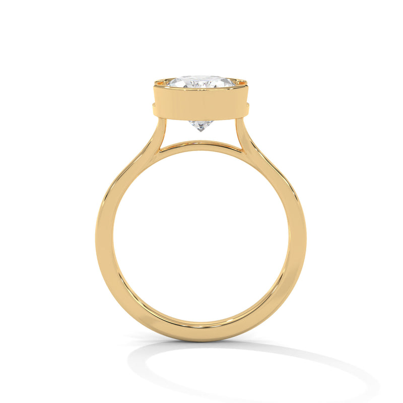 Split Shank Half Bezel Setting