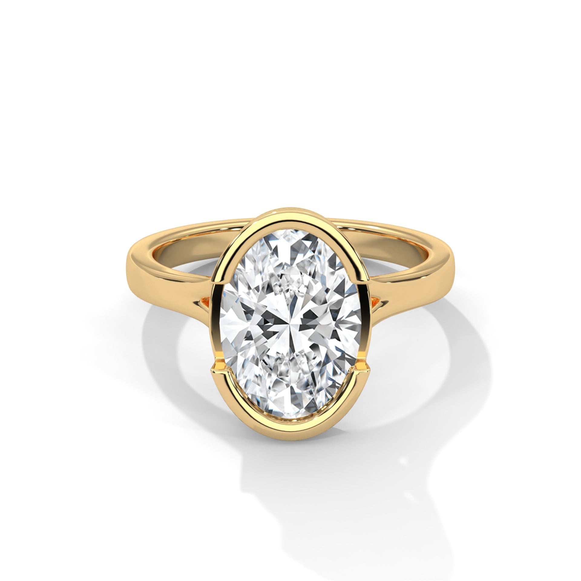14k Yellow Gold / Oval